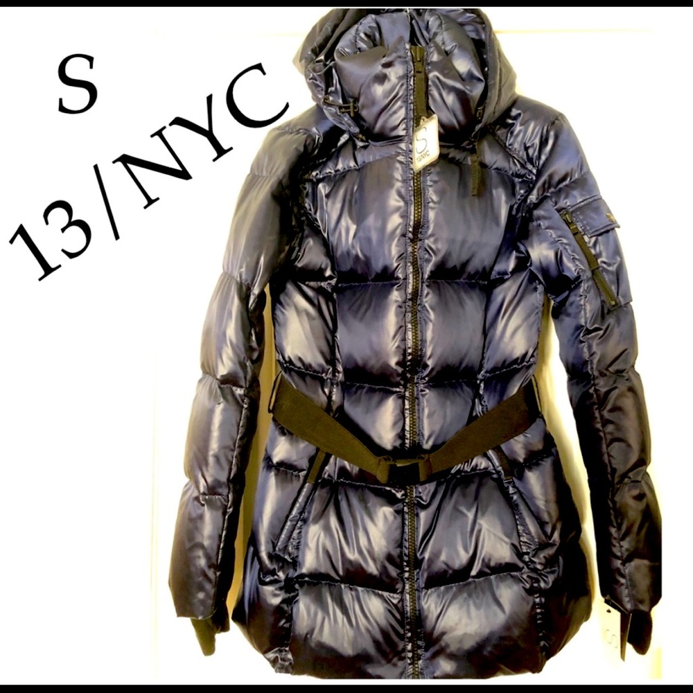 Navy Blue Puffer Coat